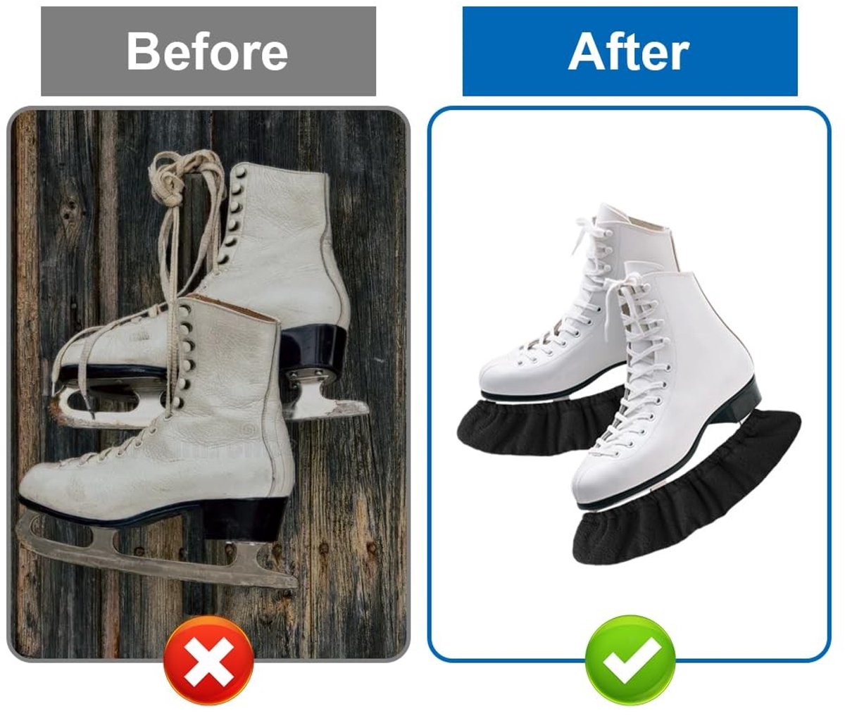 SolidKeus - Elastische Schaatsbeschermers voor Kunstschaatsen en IJshockey