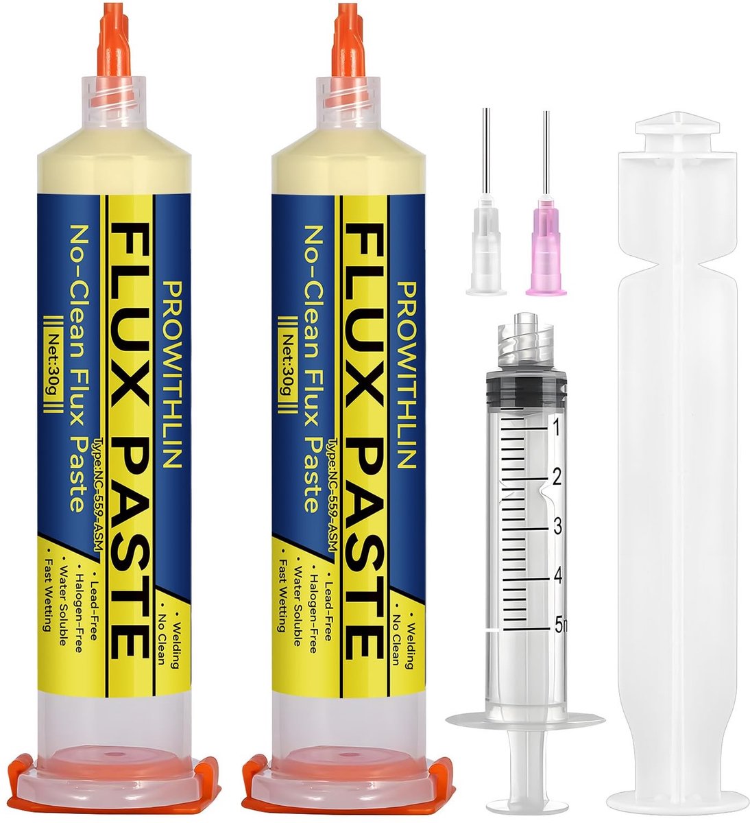 SolidKeus - Solderingsflux Kit met 2 Stukken en Spuit voor Precisiewerk