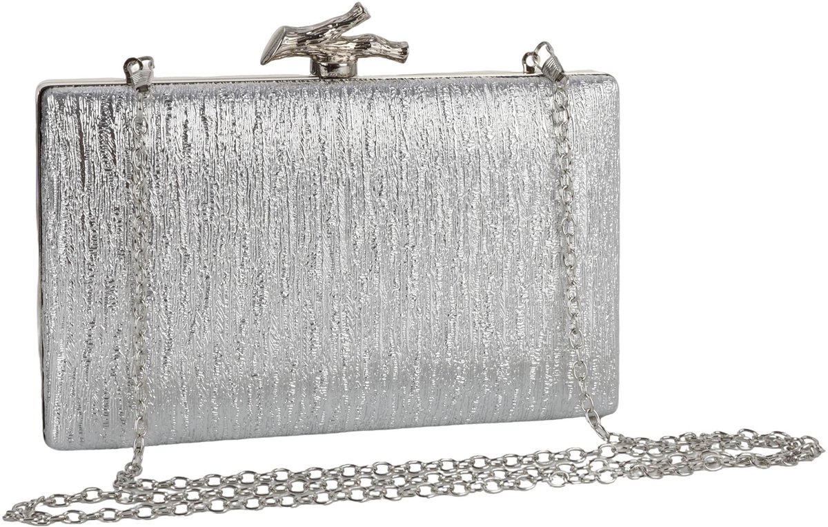 SolidKeus - Elegante Geplooide Clutch voor Avondgebruik