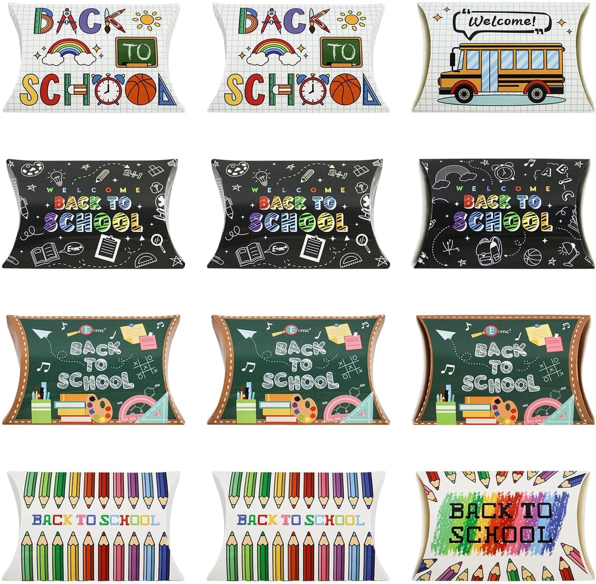 SolidKeus - Set van 12 Geschenkdozen voor de Eerste Schooldag