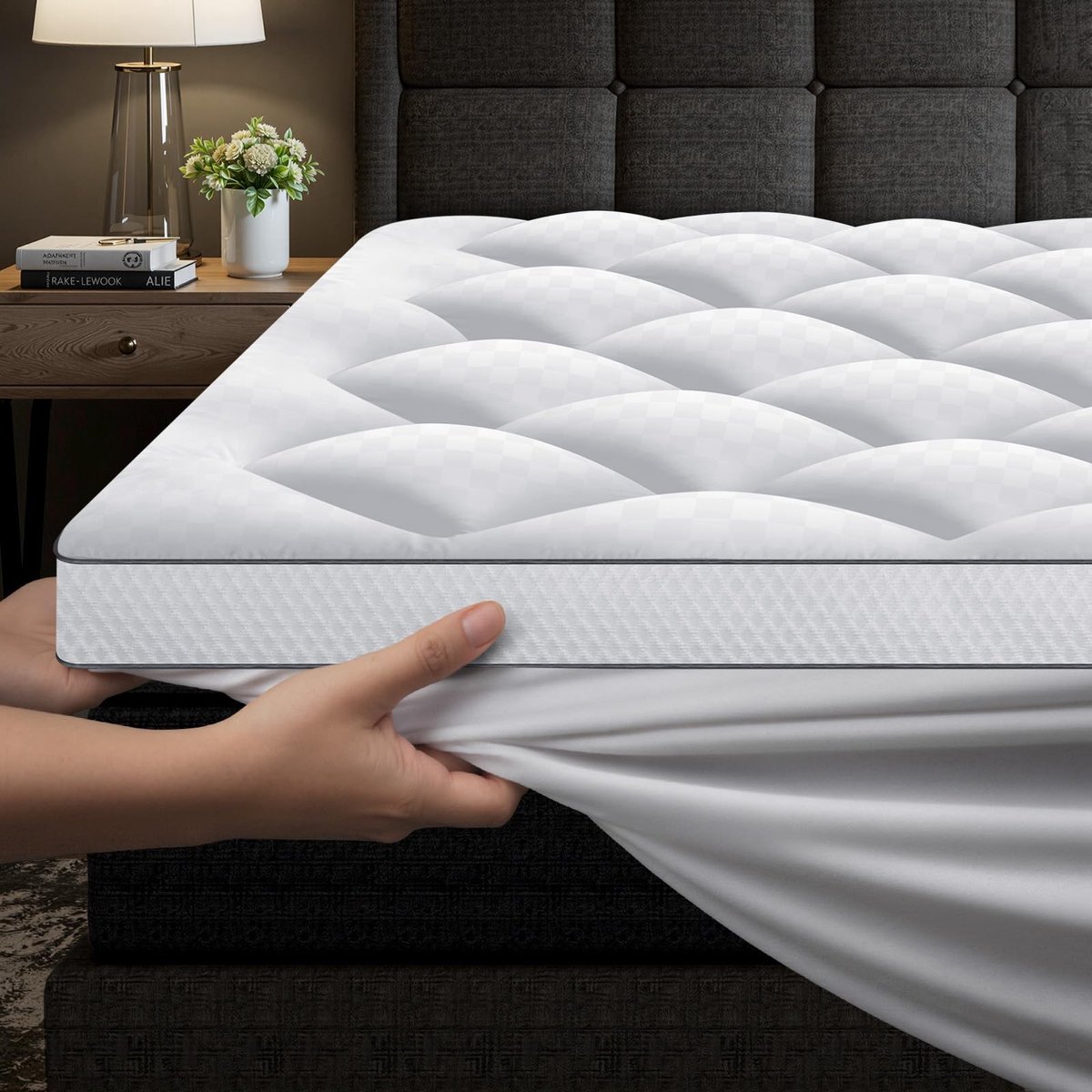 SolidKeus - Topper voor Tweepersoonsbed 90 x 200 cm, 1000 g/m² Hypoallergene Comfort