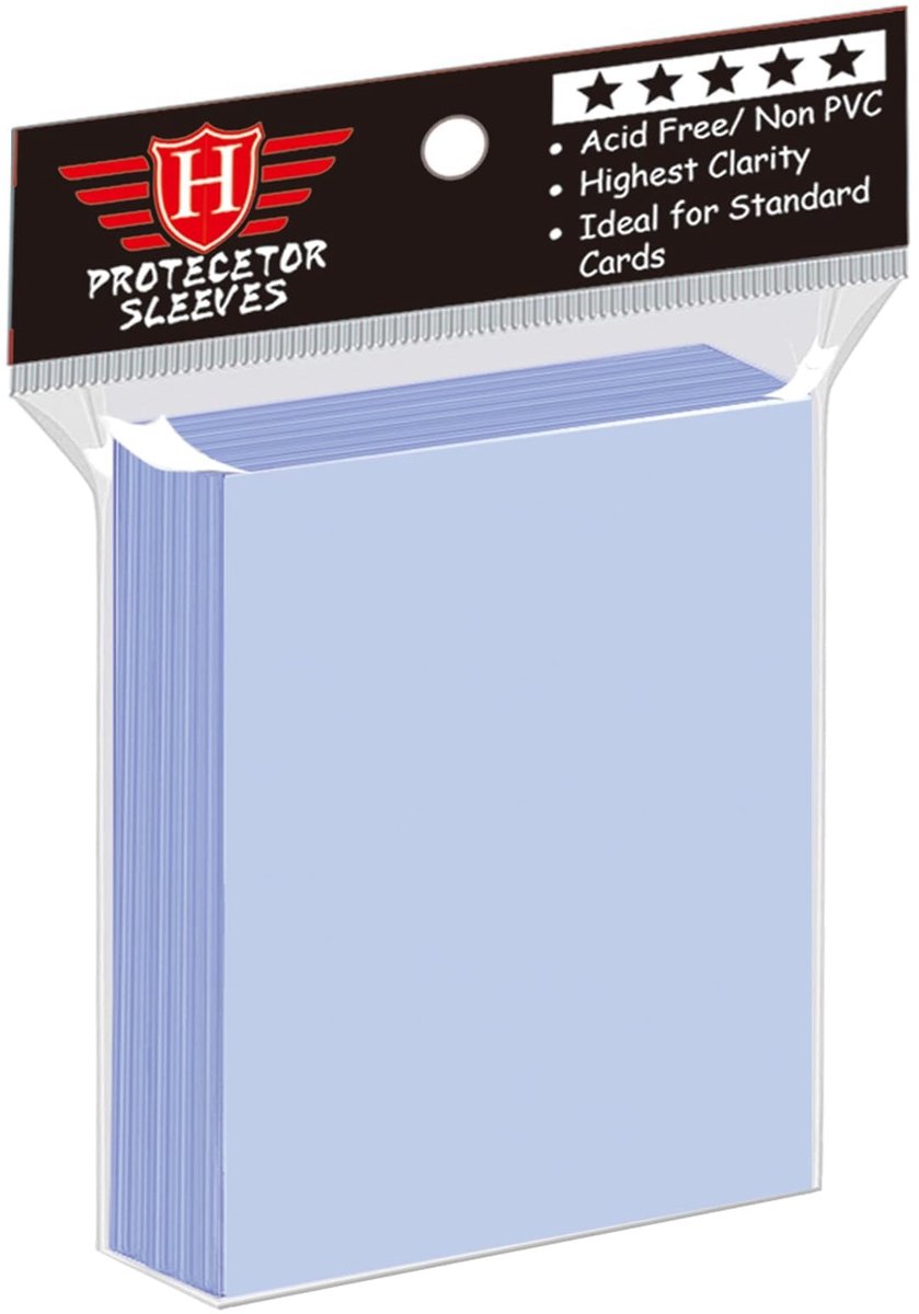 SolidKeus - 100 Transparante Penny Trading Card Beschermhoezen voor Standaard Kaarten
