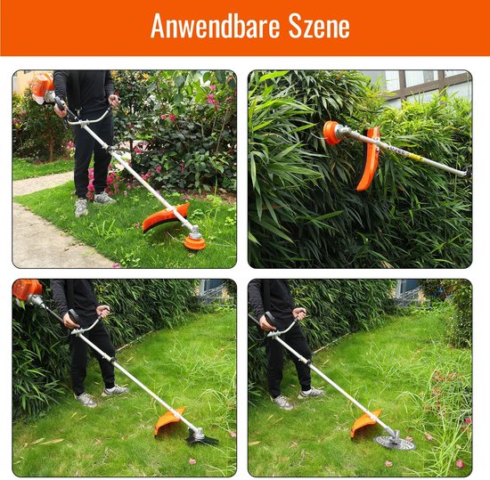 Archi Benzine Bosmaaier - Grastrimmer - Onkruidborstel - 52cc - 2500W - 2-Takt - 11.000 RPM - Met Zaagblad, Mes & Trimdraad - 3-in-1 — afbeelding 3