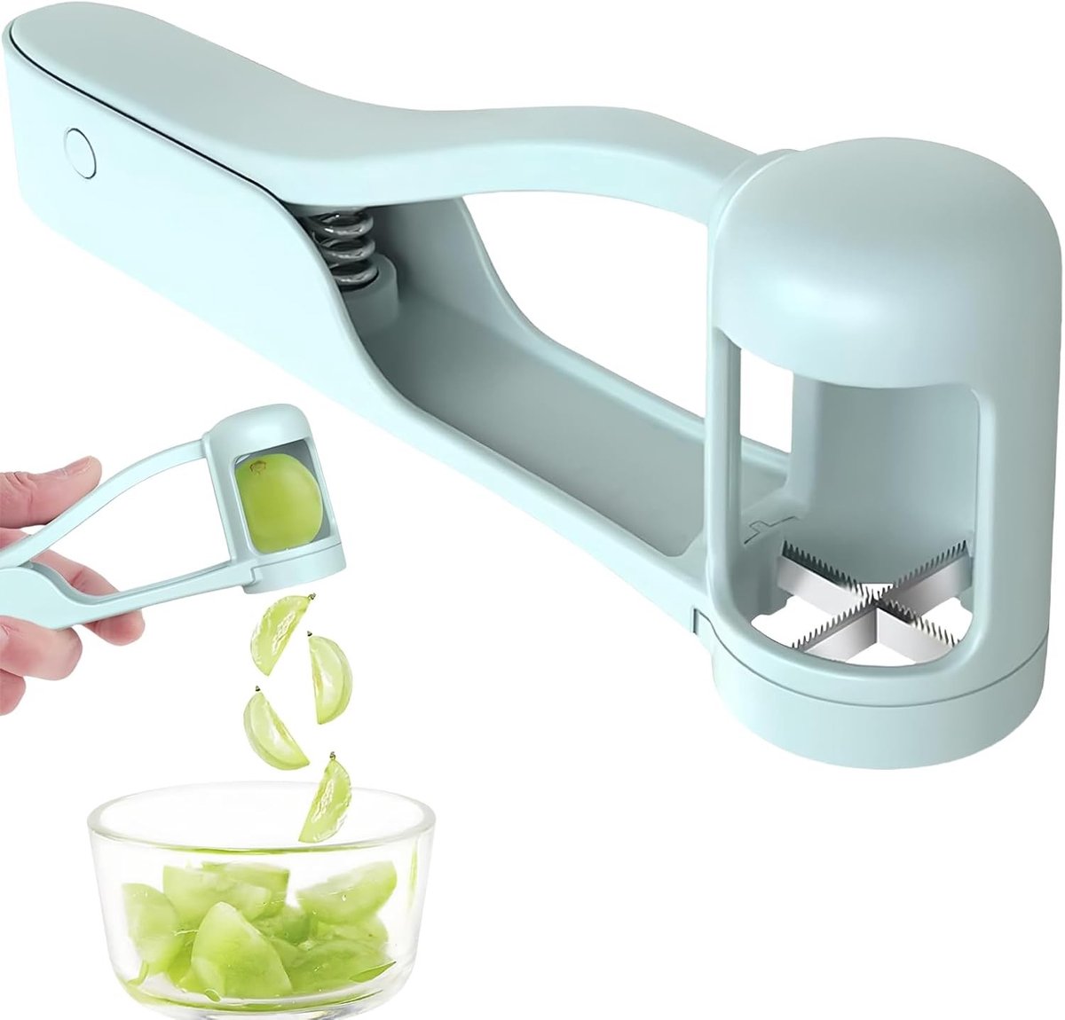 Fruit Snijder voor Peuters en Baby's - Ideaal voor Druiven, Kersen en Aardbeien, Veilig en Handig voor Kinderen
