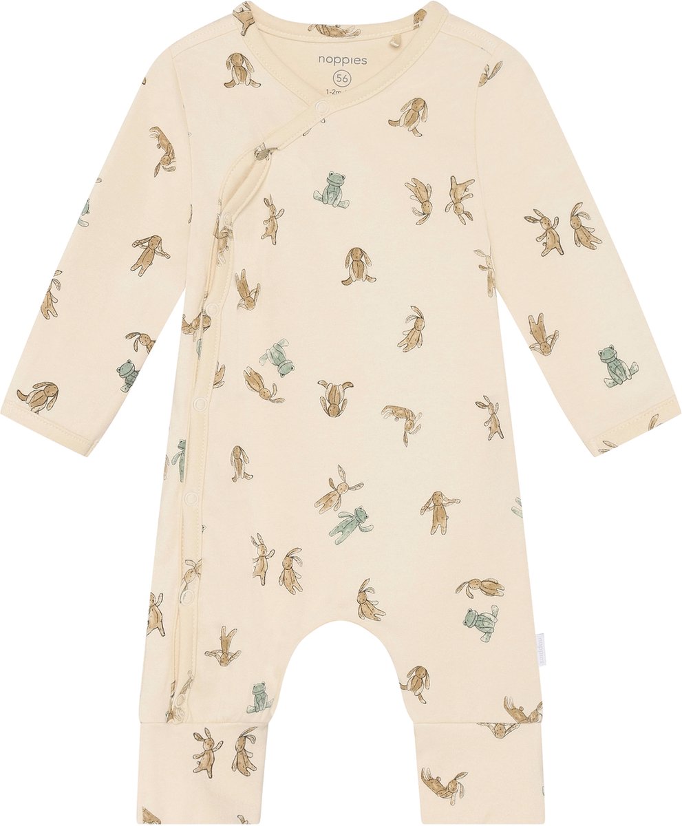 Noppies Rompertje all over print - Buttercream - Maat 74