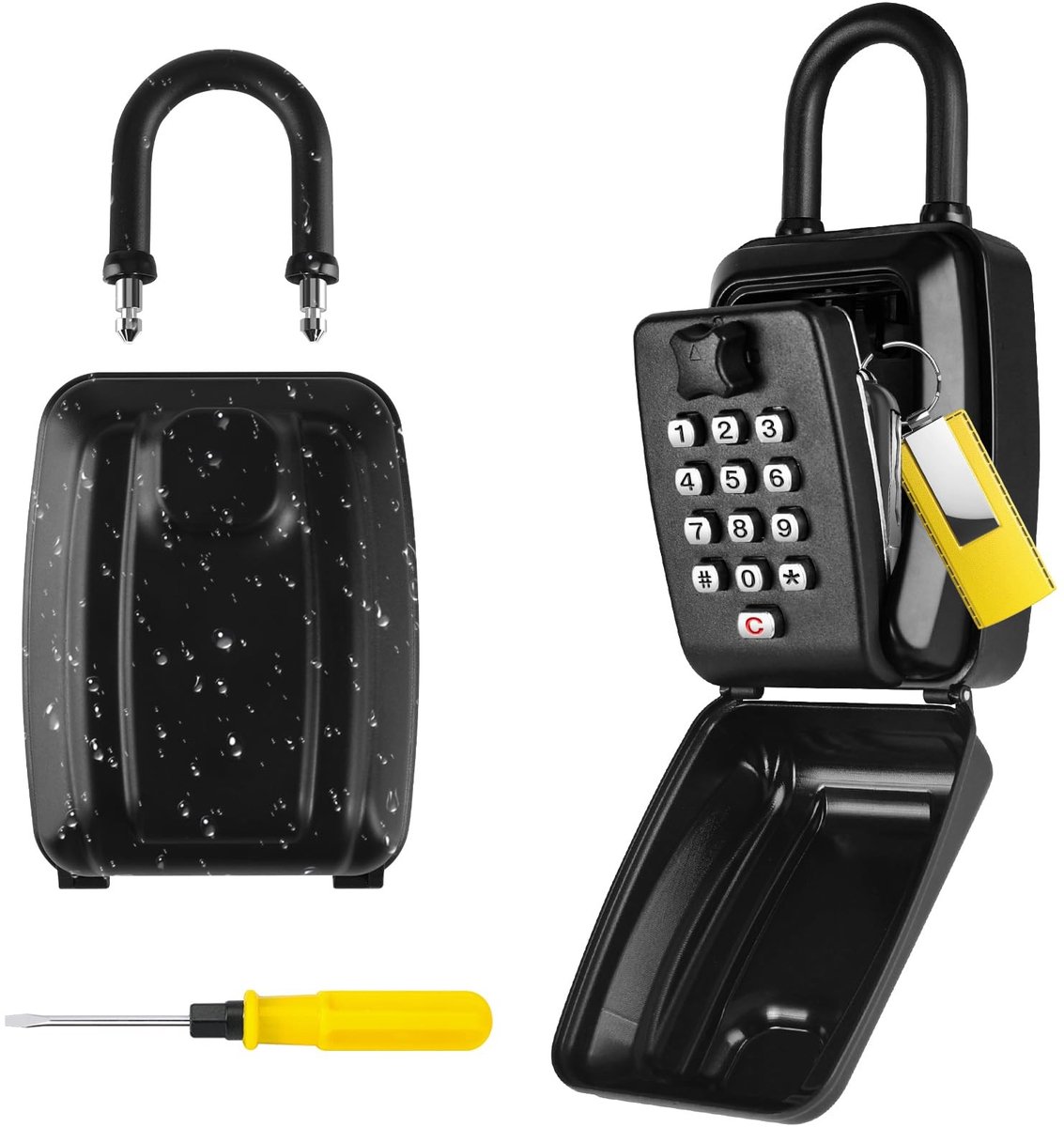Omgoods - Sleutelkluis met Code en Waterdichte Cover
