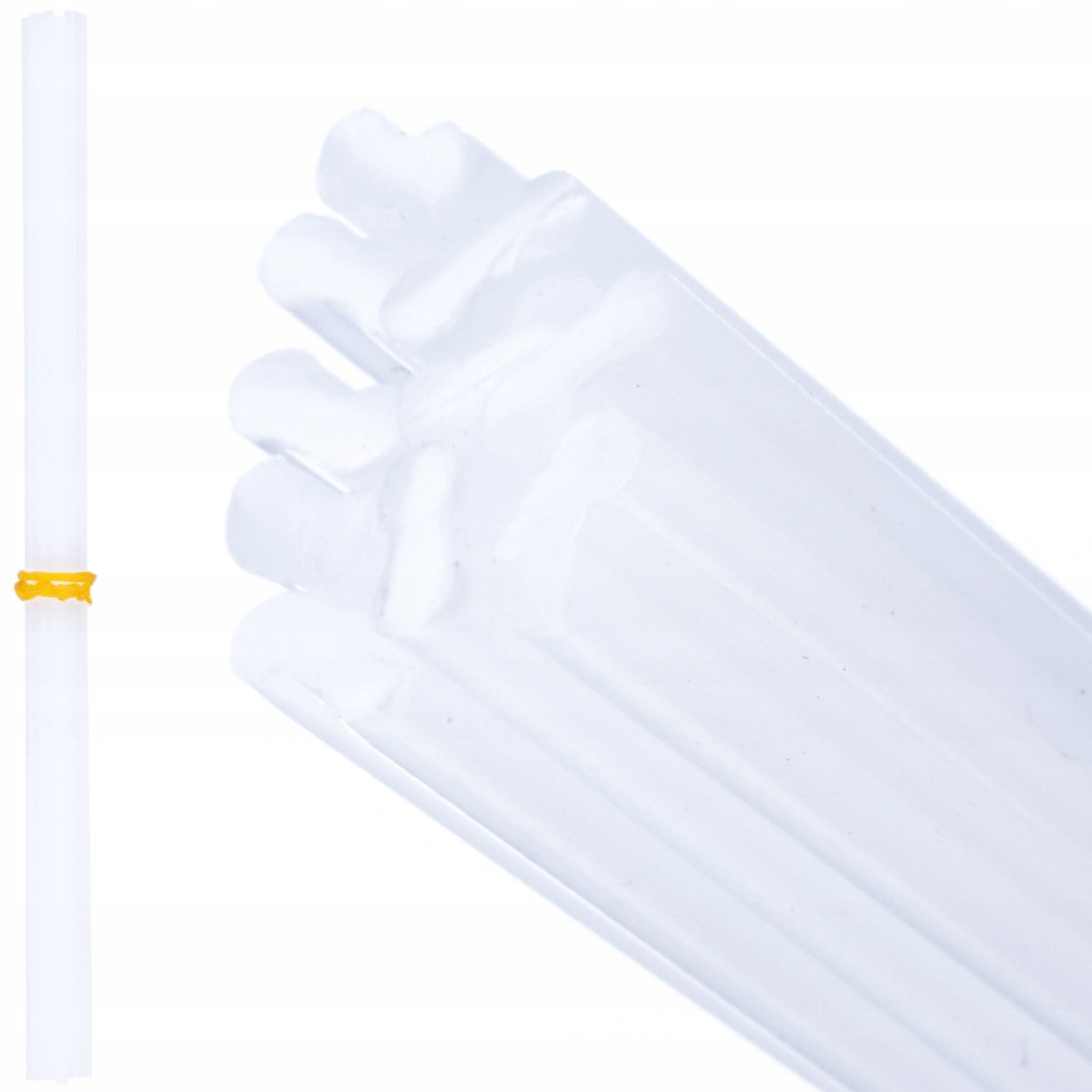 Rosfix Kunststoflasdraad Lasstaaf - Wit PE, 40 Cm - 1 Stuk - Hoogwaardig voor Reparatie van Bumpers