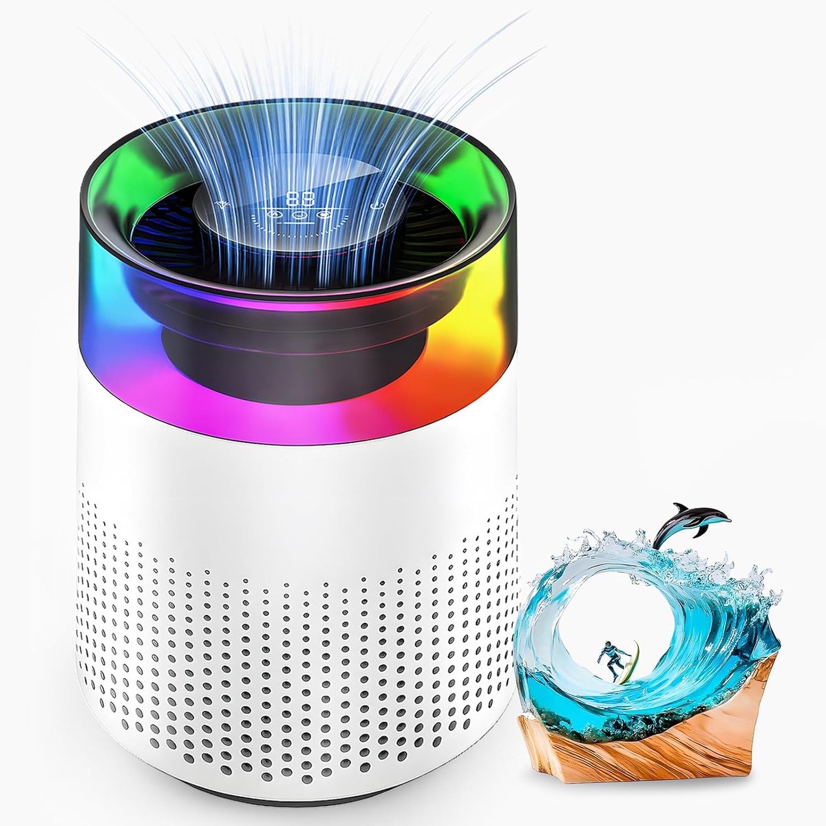 Epoxy Resin Fume Air Purifier with Replaceable Filter & Night Light, Resin Casting Molding Air Filtration System, DIY Epoxy Craft Tool Accessory Consumable