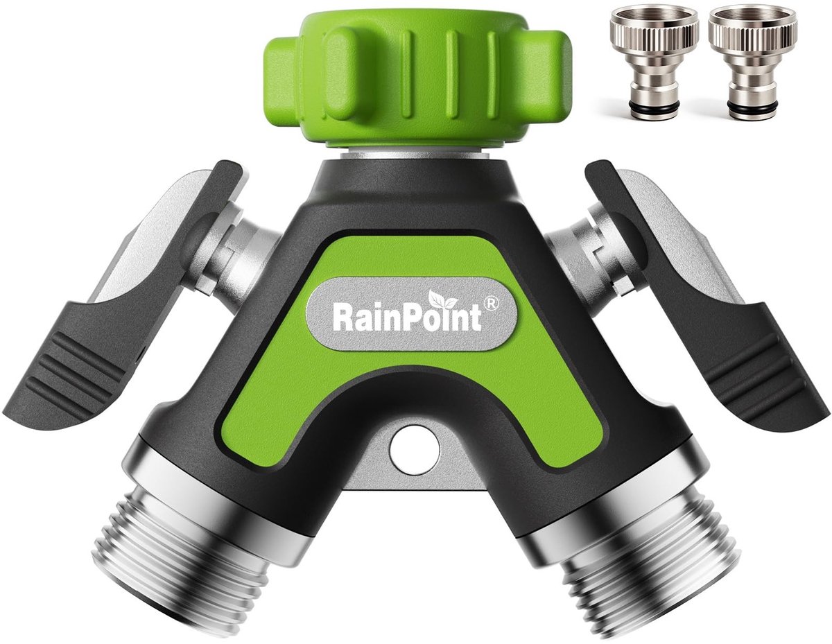 Omgoods - 2-Weg Waterverdeler voor Tuin 3/4 Inch