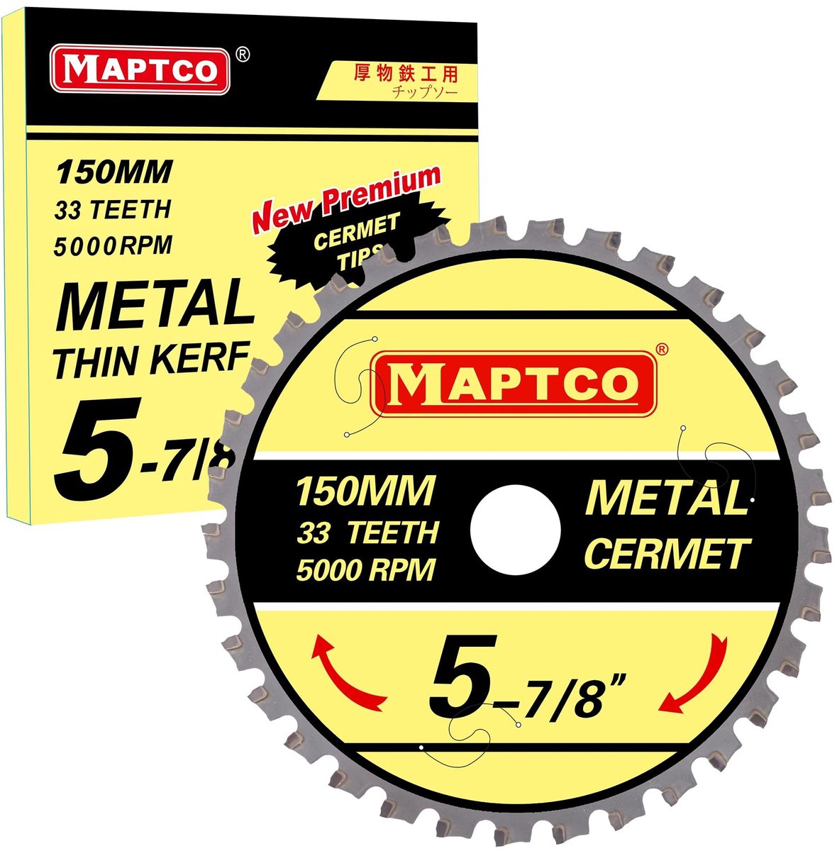 Omgoods - Cermet Getipt Metaal Snijden Cirkelzaagblad 150mm 33T