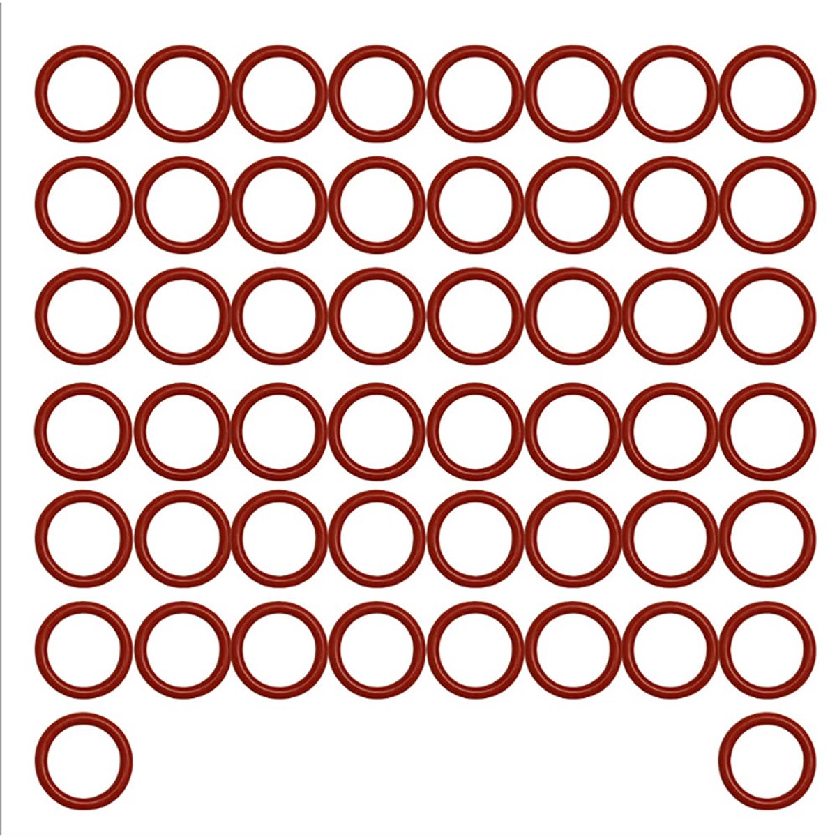 50 Pack Olie Afvoerplug O-Ring #11105 (Oranje Kleur)