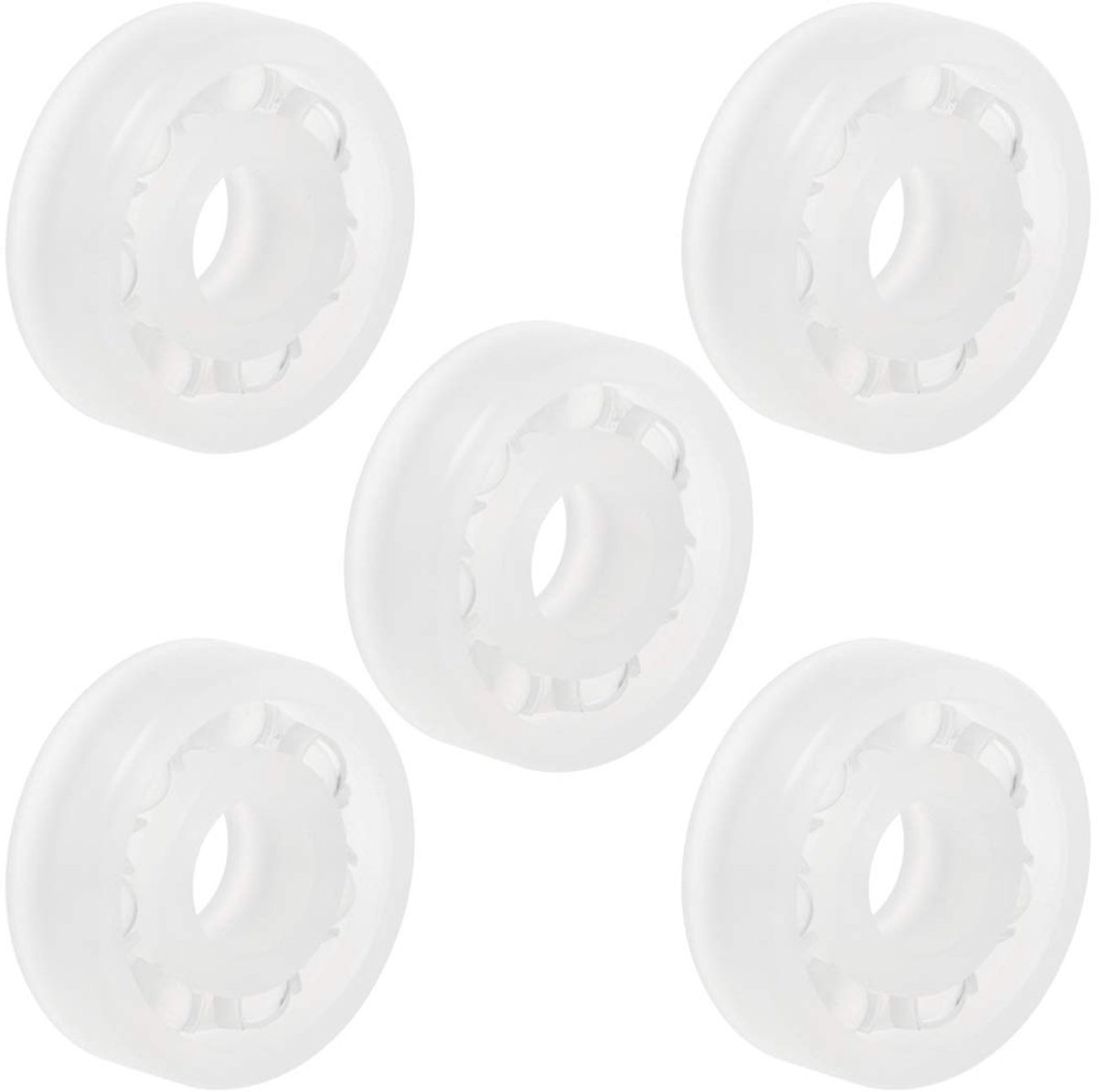 Sourcing map 608 PP kunststof lager 8x22x7mm glazen kogelkooi van nylon, 608 (5 Pack)
