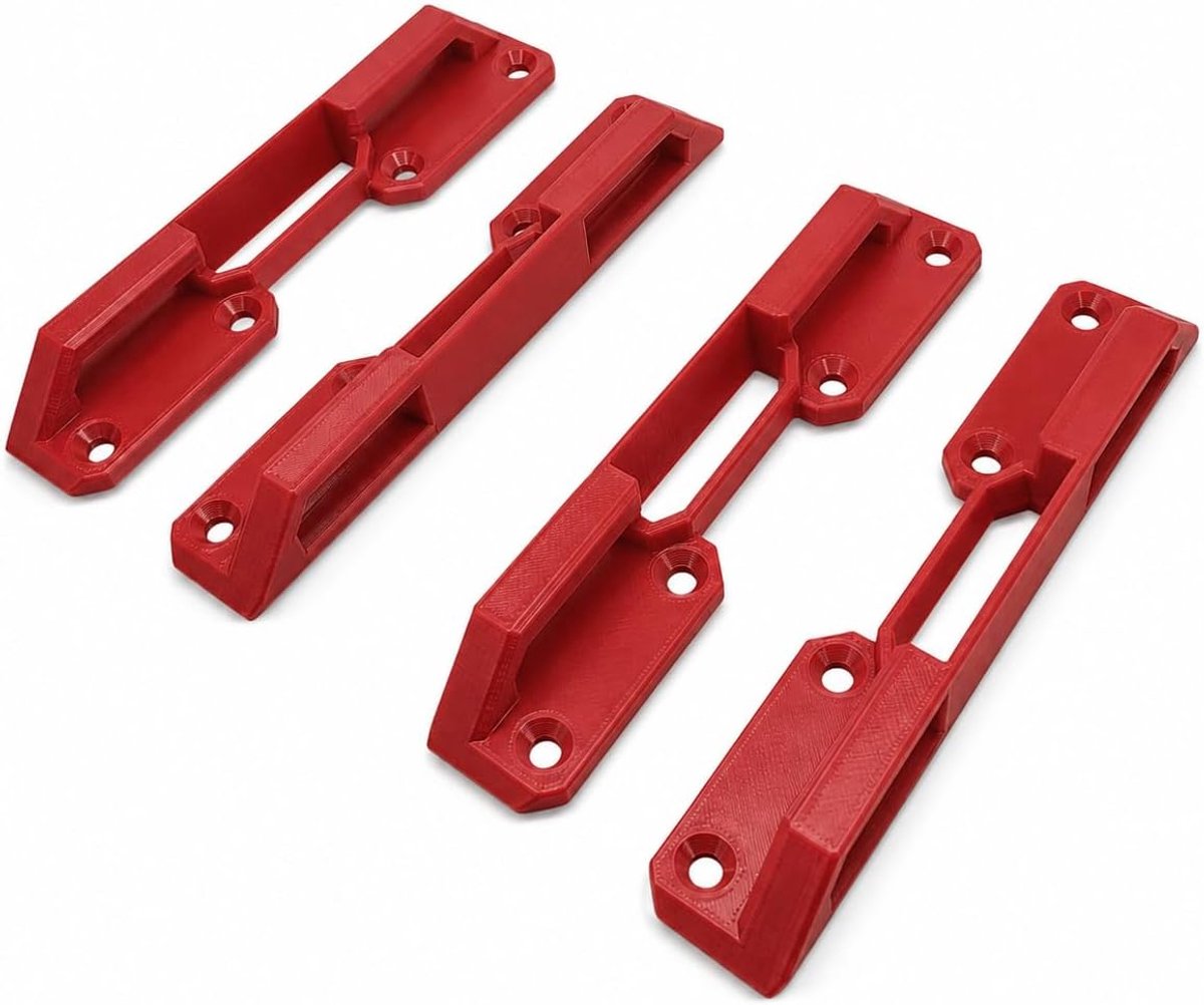 4 x houders compatibel met L-BOXX, geschikt voor Bosch Sortimo L-BOXX, L-veilige zekering voor veilig transport, stabiele houder voor rolwagens en laadruimte, bevestiging voor 102/136/238