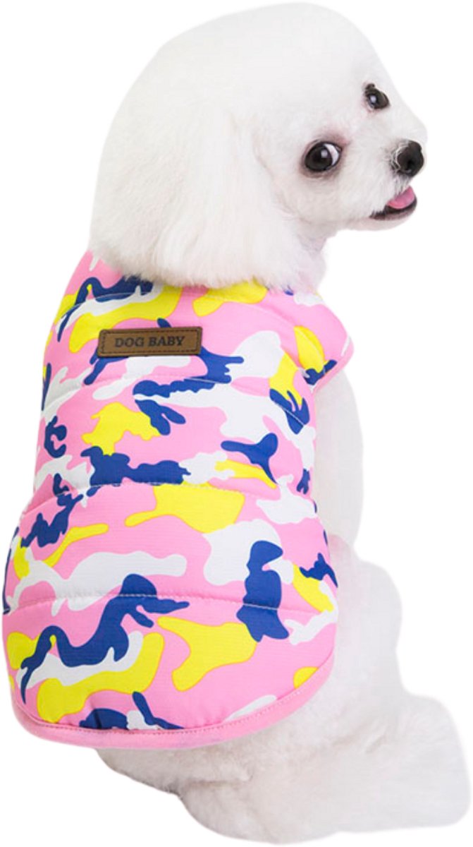 Hondenjas - Roze camouflage, XL