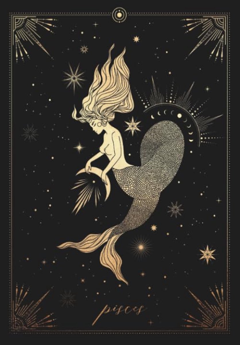 Zodiac Notebook | Astrology Journal | Pisces Zodiac Book | 120 Lined Pages