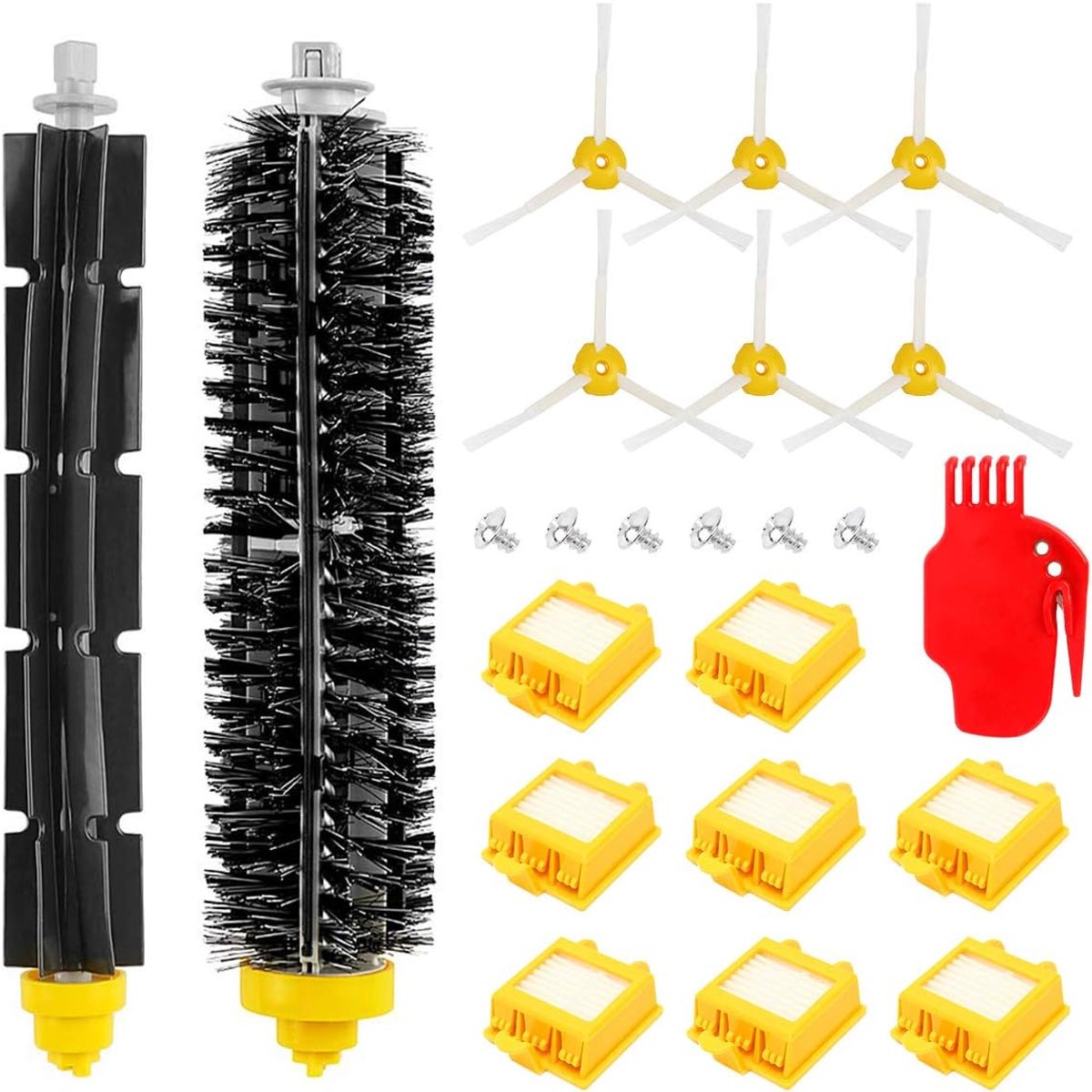 Reserveonderdelen, accessoires, voor iRobot Roomba 790/782/780/776/774/772/770/760/700 serie, borstels, filters, 23-delig