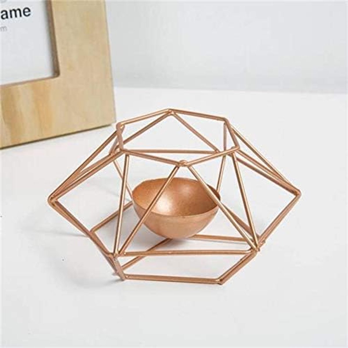 Kaarsenhouder Creatieve Moderne Minimalistische Geometrische Smeedijzer Goud Kaarsenhouder Ornamenten Home Decoraties Romantische Kaarslicht Ornamenten, Grootte: L Home bar decoratie
