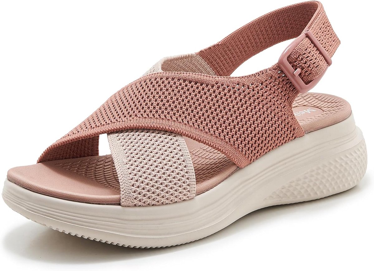 Mangni orthopedische zomersandalen voor dames, platte sportschoenen, strandschoenen, comfortabele wandelsandalen