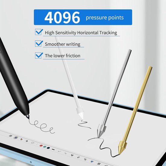 14 STKS Metalen Tips/Penpunten Vervanging voor Samsung Galaxy S10/S9/S8/S7/S6, Note S22/S23/S24 Ultra S Pen, Potlood Tips Past voor Opmerkelijke 2 EMR Pen/Kindle Scribe Pen (2 STKS Koper + 2 STKS — afbeelding 3