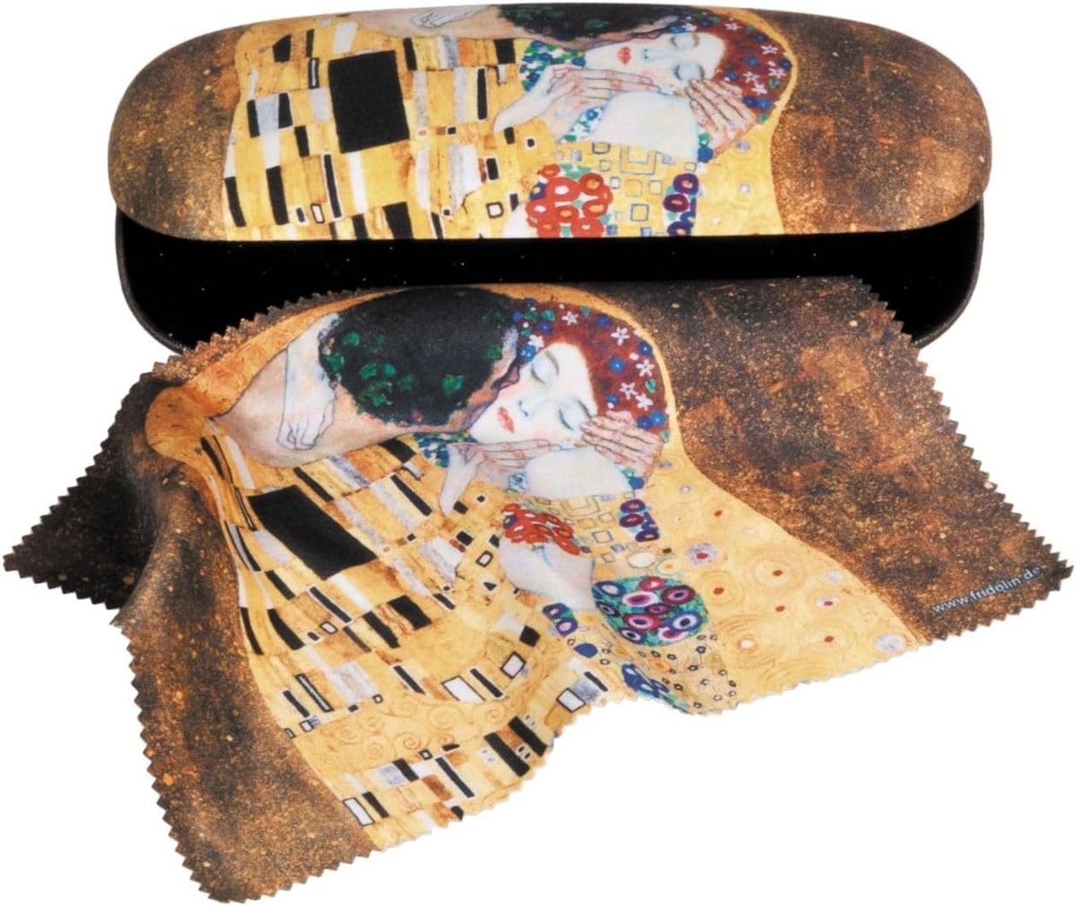 Glasses holder with cloth to clean the glasses - GUSTAV KLIMT