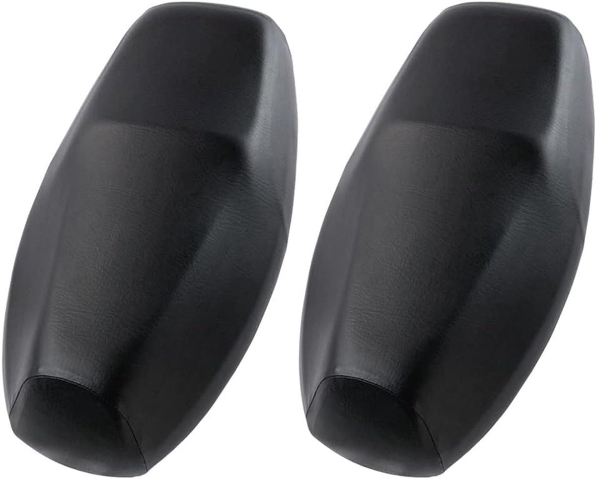 2 X Motorfiets Stoelhoes Universele Motorfiets Lederen Zadelhoes Flexibele Waterdichte Motorfiets Stoelbeschermers Ademend Motorzadelhoes Elastische Zitkussen Zwart XL