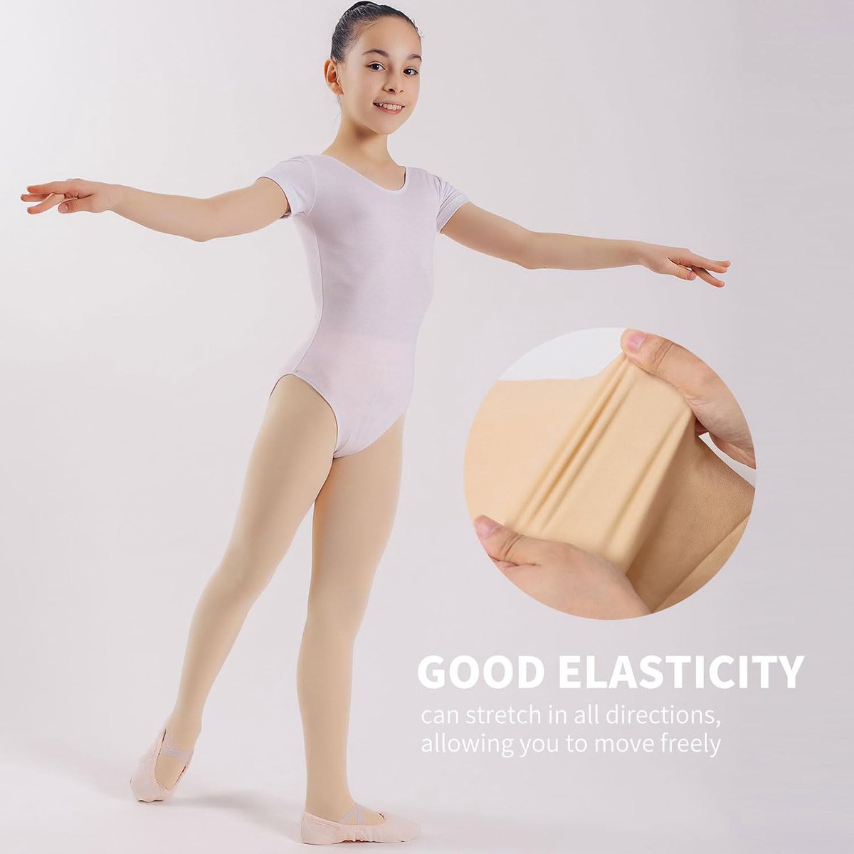 4 paar 40 denier panty meisjes fluwelen kinderpanty elastische balletpanty