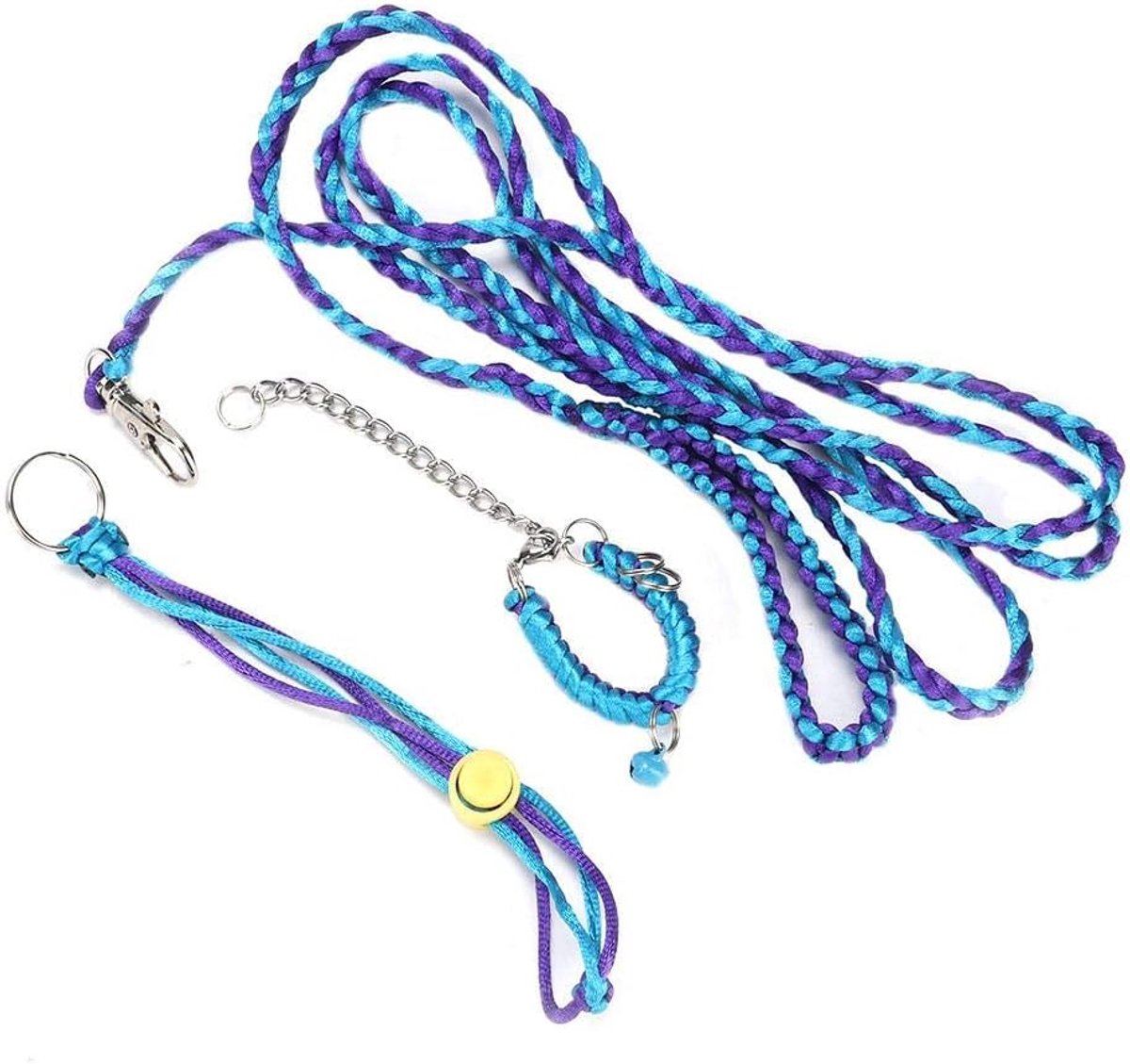 Leash Harness, Small Pet Eekhoorn Cavia Leash Walking Training Harnas met Bell Collar voor Ratten Fret Mouse Eekhoorn Klein Dier(#1)
