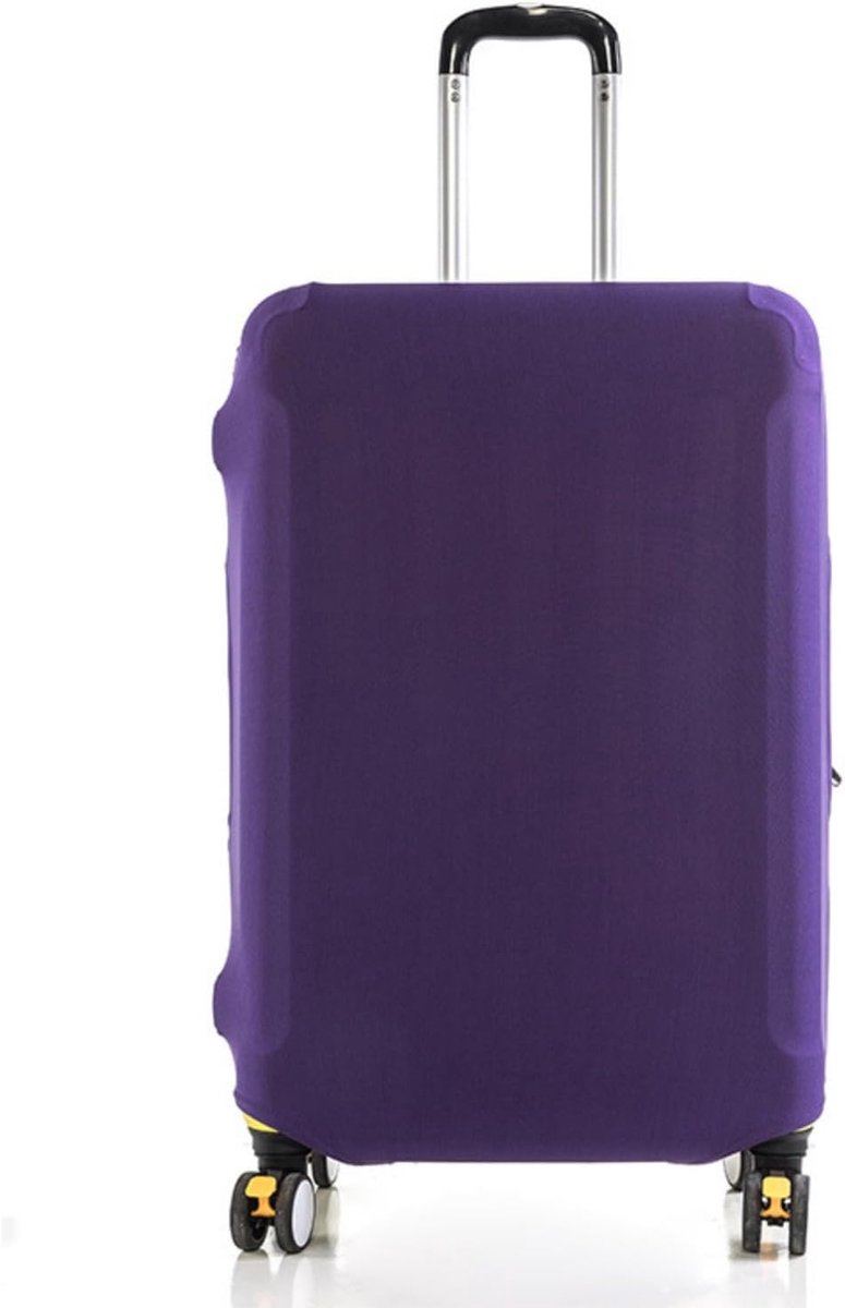 Kofferhoezen Beschermer Elastische Reiskofferhoes Stofdichte Trolley Koffer Beschermhoes Geschikt voor 48-81 cm (Paars, L: 66-76 cm)
