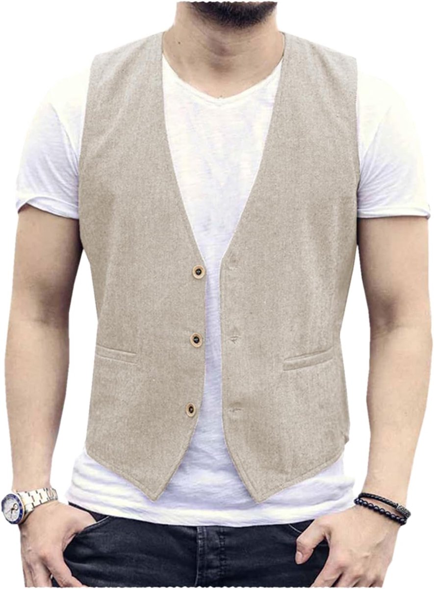 Vest voor heren, casual, regular fit