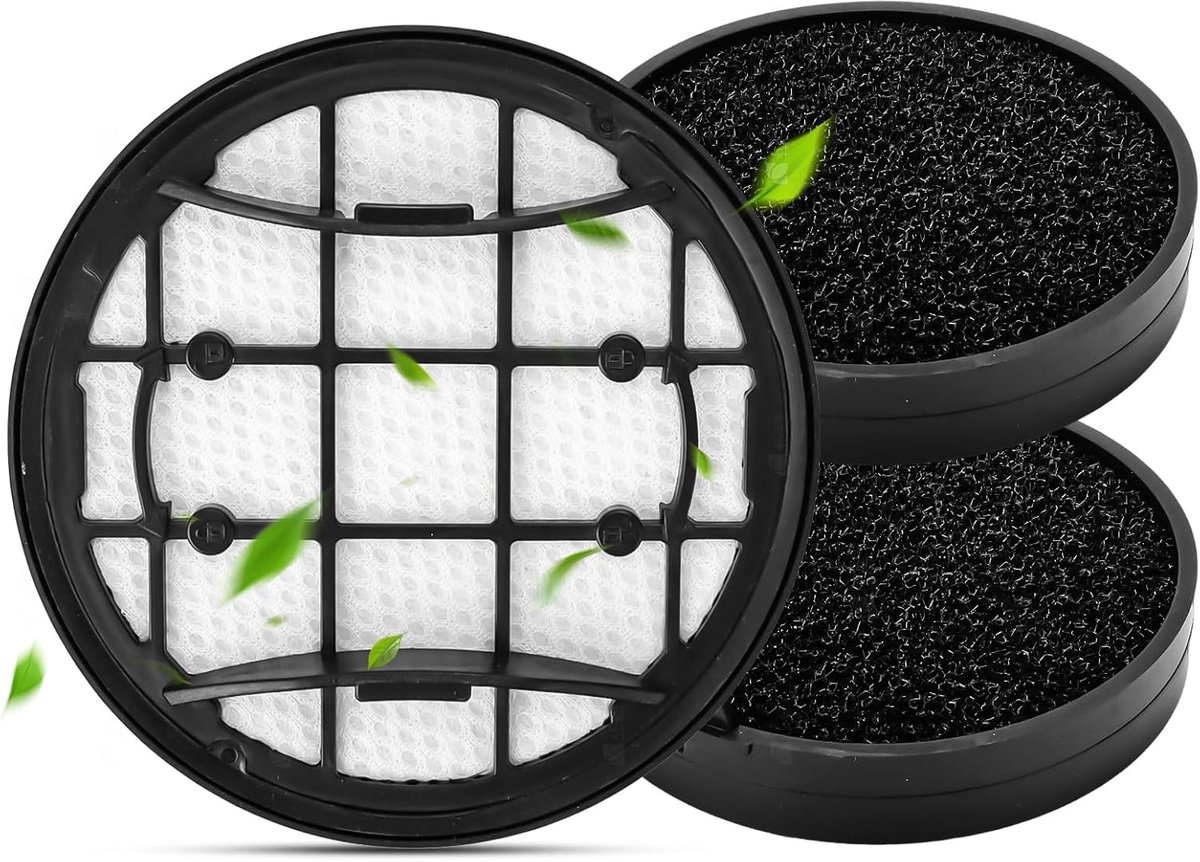 3 stuks reservefilters voor Philips accustofzuigers serie 7000 & 8000 | Wasbaar, compatibel met Philips XC7053 XC7055 XC7057 XC8055 XC8057