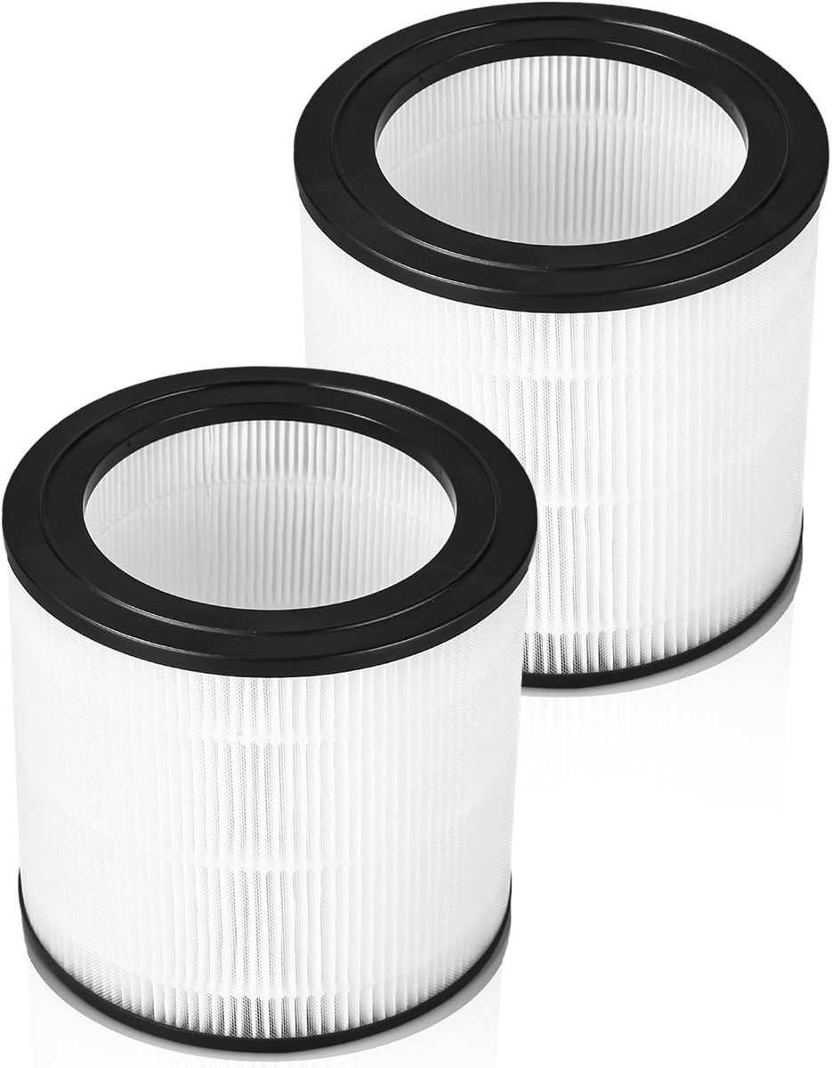 2 stuks, compatibel met Philips 600-serie luchtreiniger, onderdeelnummers FY0611/30. Geschikt voor AC0650/10 AC0651/10