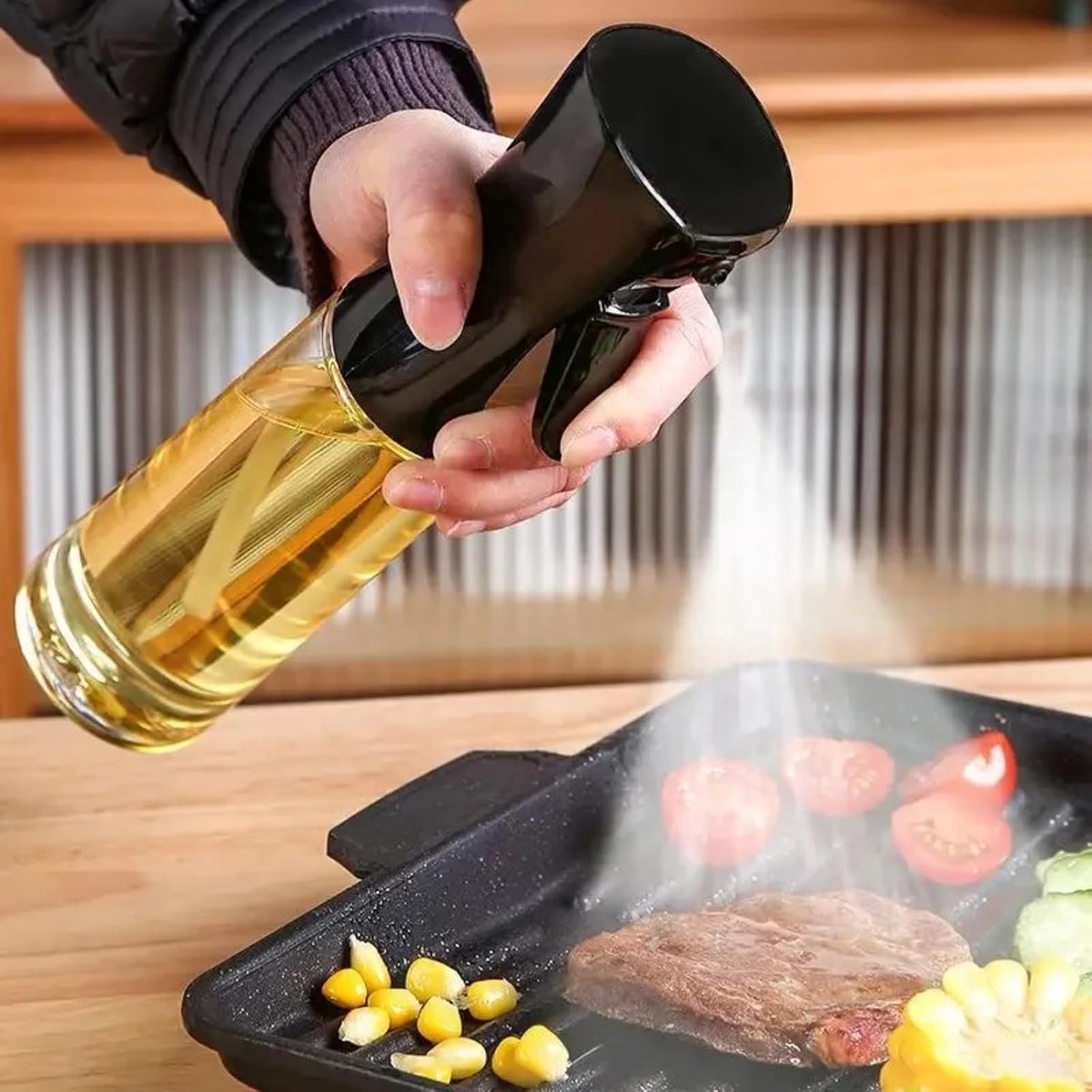 Olijfolie Spray Fles, BBQ bakken olijfolie sproeier, huishoudelijke lege fles, azijn dispenser, keuken gadgets, 220ml