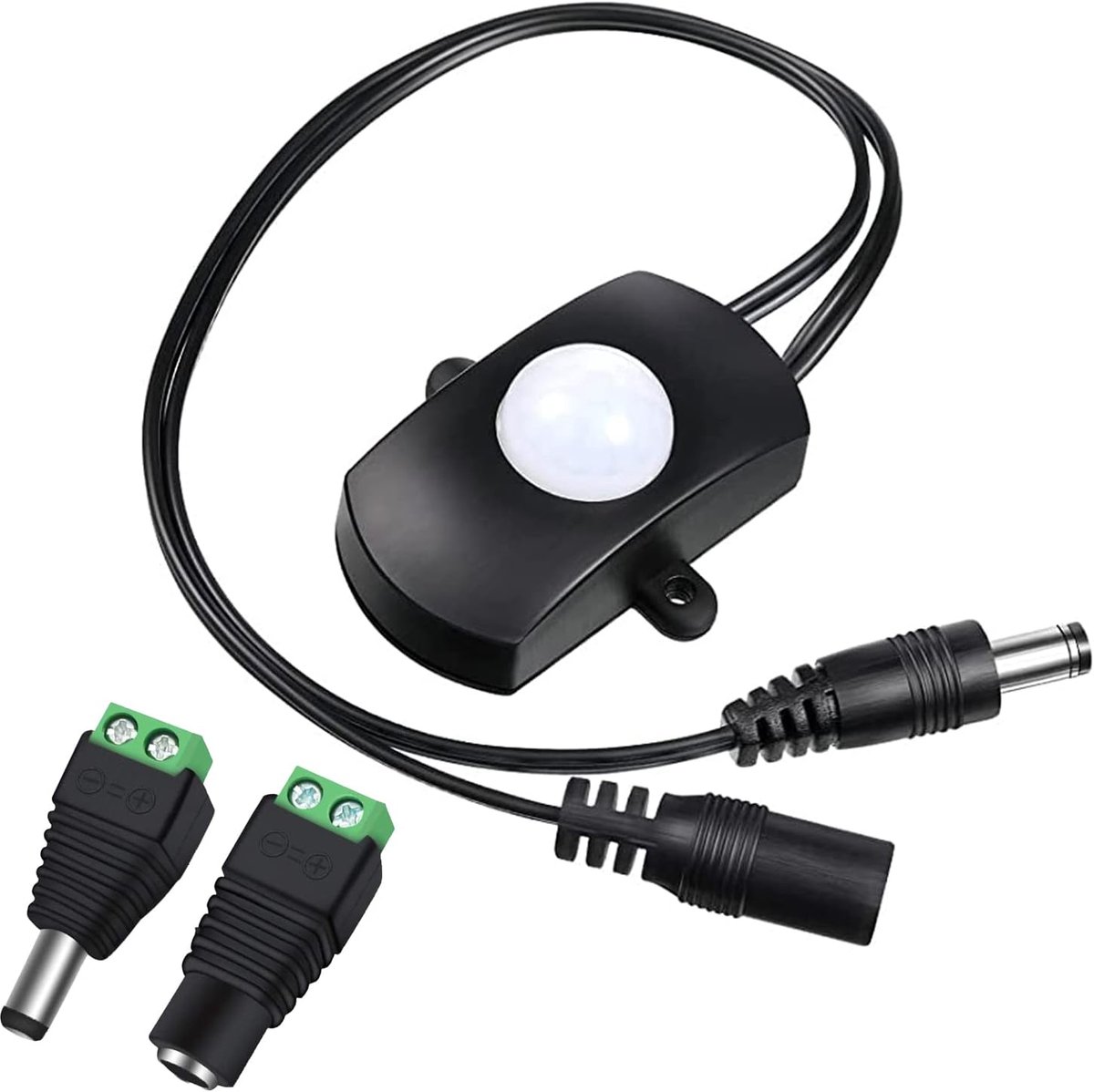1 St Mini PIR Bewegingssensor Schakelaar, DC 5-24V 2A Aanwezigheidssensor Schakelaar voor LED Strip Licht