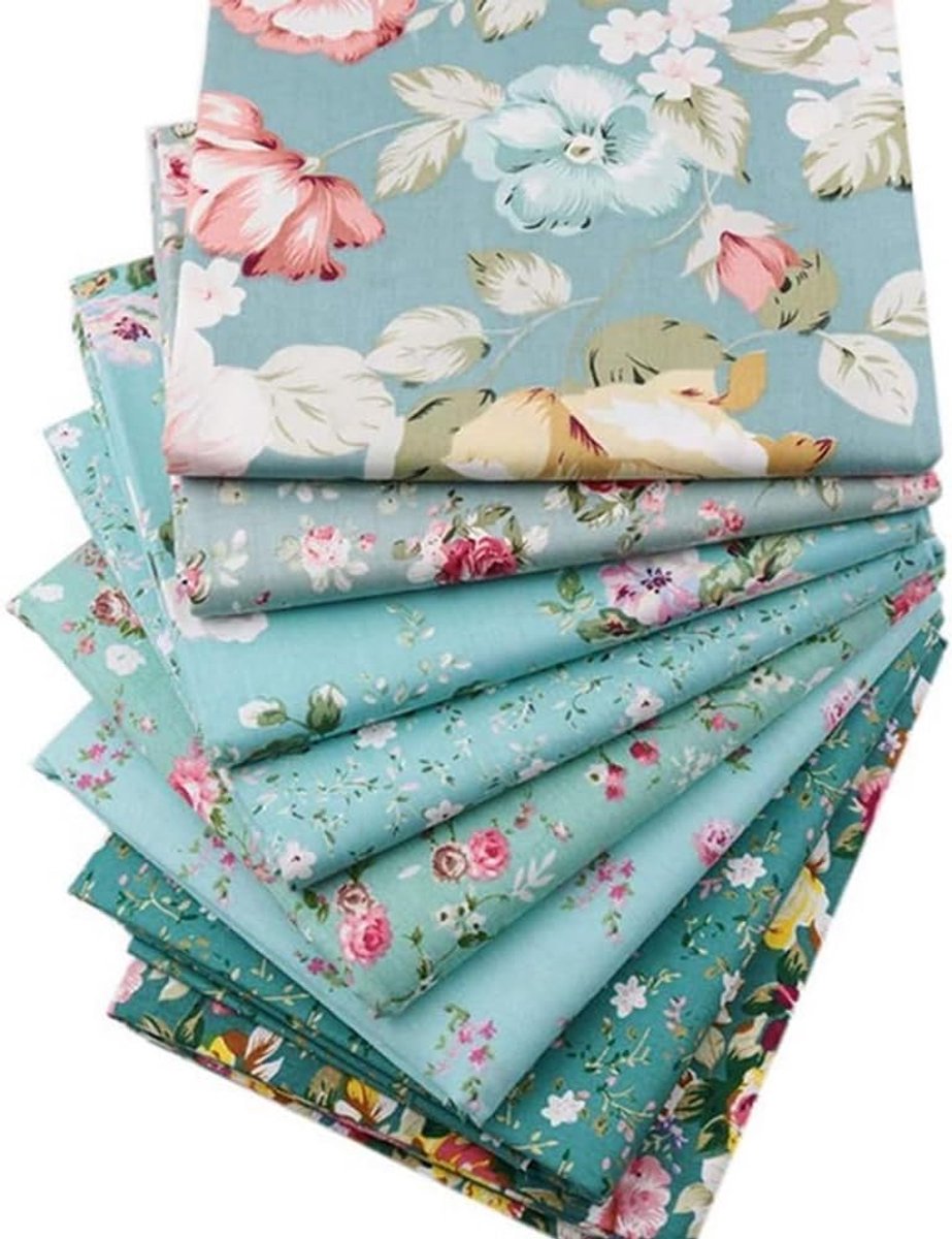 Stof stoffenpakketten 100% katoen quiltingstof bundel voor naaien DIY handwerk patchwork stoffen katoenen doek quilting stofresten lichtgroen