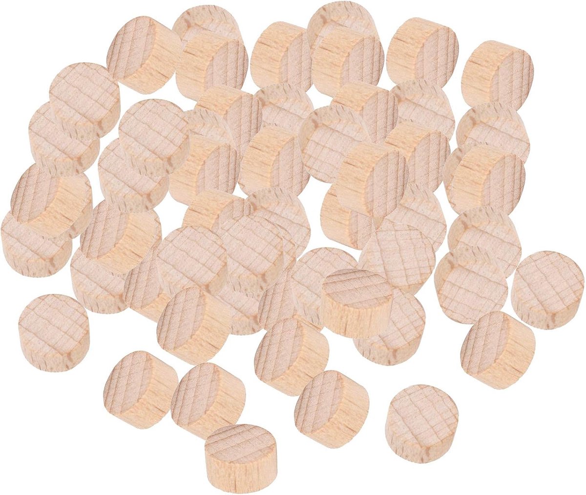 Houten Plakjes 300 Stuks, Doe-het-zelf Ambachten Ronde Schijven Chip Accessoire met Beuken Materiaal voor Sieraden Decoratie, Handwerk Accessoire (1 cm)