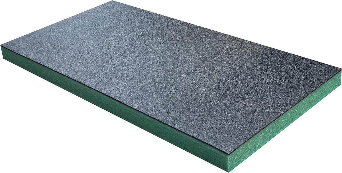 Foam Medium Sheet - 1000 x 500 mm | Snij- en schilfoam voor de organisatie van gereedschapskisten, flightcases, DIY en gereedschapsopslagsystemen (50 mm, Teal)