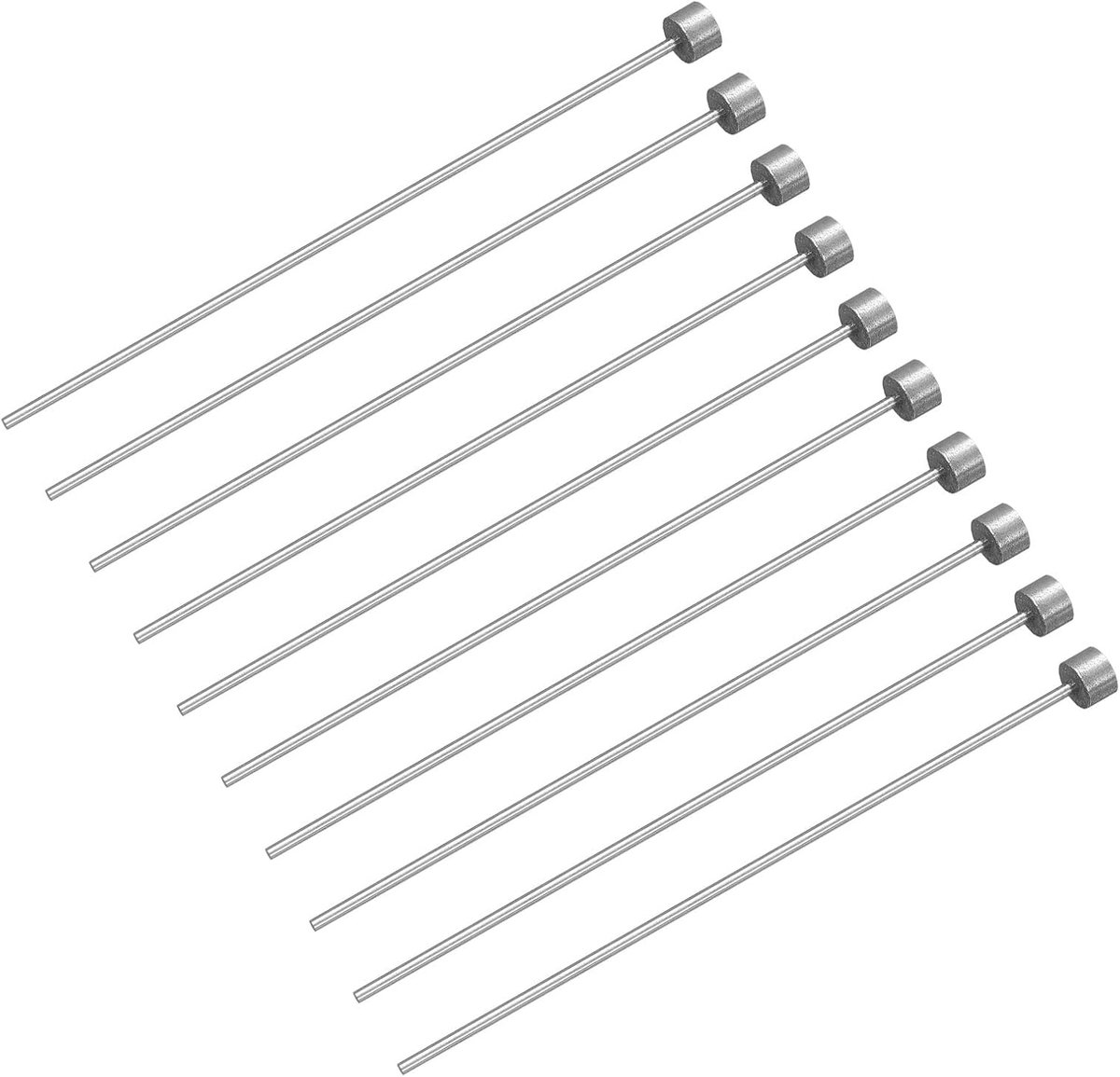 10 stuks rechte uitwerpenstiften, 1 mm diameter, SKD61 ronde punt, 100 mm lang voor mechanisch onderhoud