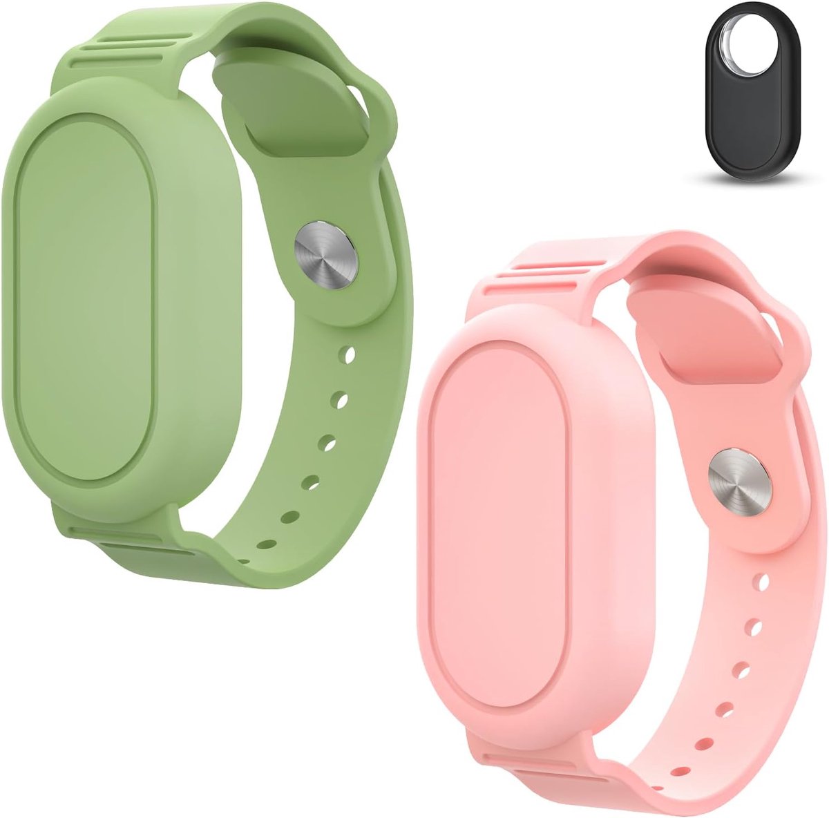 Armband voor Samsung Galaxy SmartTag2, Waterdichte zachte Siliconen | Horlogeband, Polsbandjes, Volledig Dekkend Ontwerp, verstelbaar, voor Kinderen, Ouderen
