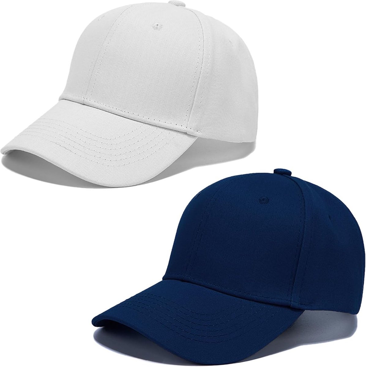 2 stuks effen honkbalpet voor kinderen, meisjes, jongens, kinderhoed, sport effen zonnehoed, uniseks honkbalpet, polostijl, klassiek, aanpassingshoeden voor golf, hardlopen, sporten
