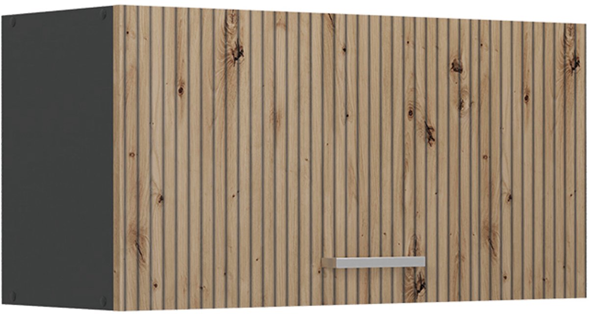 Vicco Hangkast R-Line, Artisanaal eiken/Antraciet, 80 cm Plat