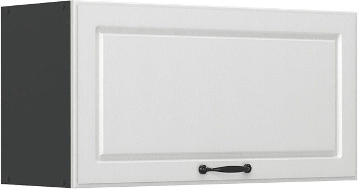 Vicco Hangkast R-Line, Wit landelijk/Antraciet, 80 cm Plat
