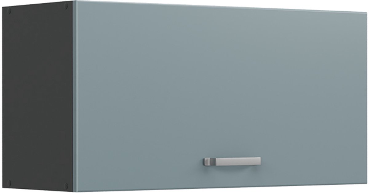 Vicco Hangkast R-Line, Blauw-grijs/Antraciet, 80 cm Plat