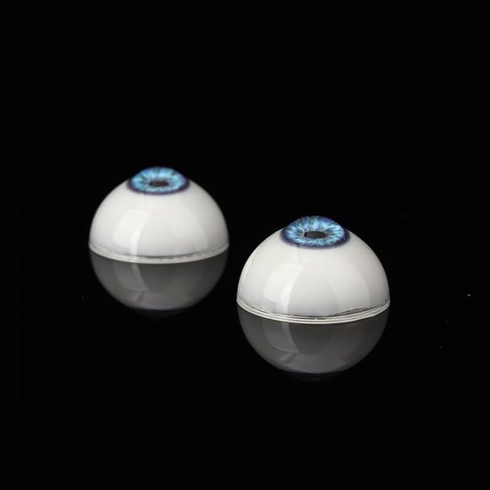 Ogen grote oogbollen menselijke ogen acryl oogbollen voor Halloween feest decoratie kunst sculpturen rekwisieten, poppen sieraden maken (blauw, 26mm) — afbeelding 3