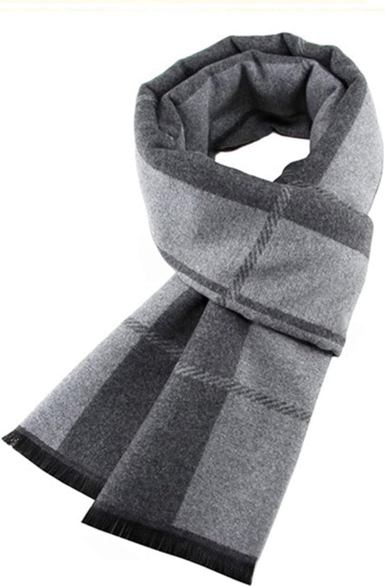 Herensjaal, herfst en winter, geruit, modieus en elegant, zacht, lang, klassiek, gezellig, casual, warme kasjmier sjaal
