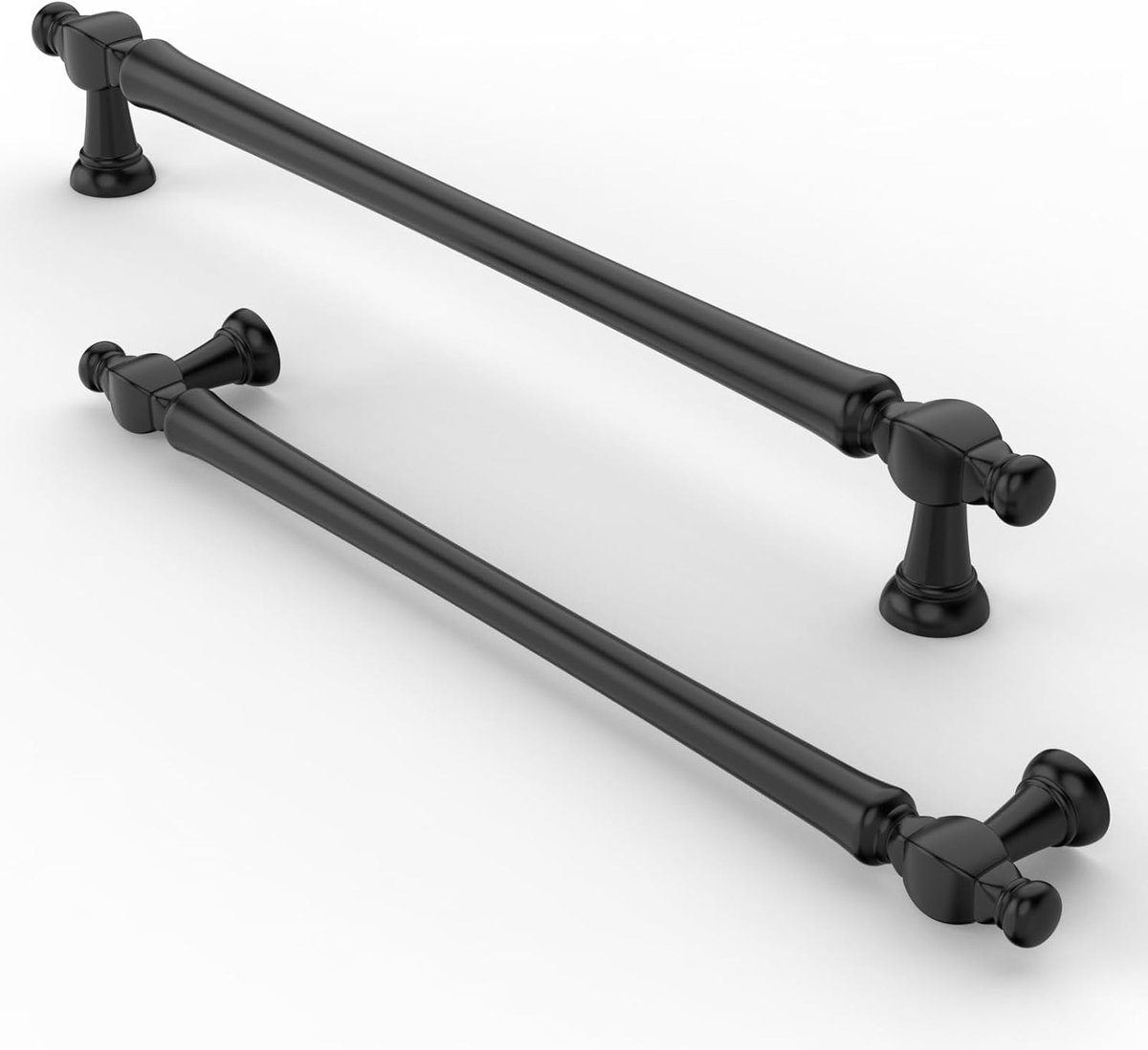 10 stuks kastgrepen, matzwart, meubelgreep, 192 mm, boorgatafstand ladegreep, ladegrepen voor deuren, keukens, kisten, commodes, kasten