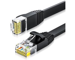 Ethernet-kabel UTP Ultra Slim Flat Cat6 RJ45 netwerkkabel Twisted Pair patchkabel voor laptop router (20 cm)