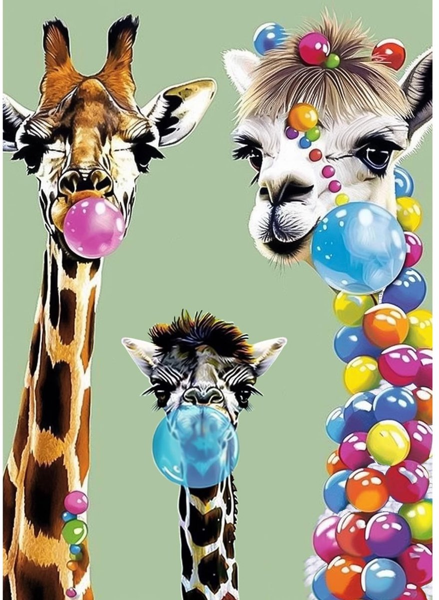 SolidKeus - Diamant Schilderij Set met Dieren 30x40cm voor Volwassenen