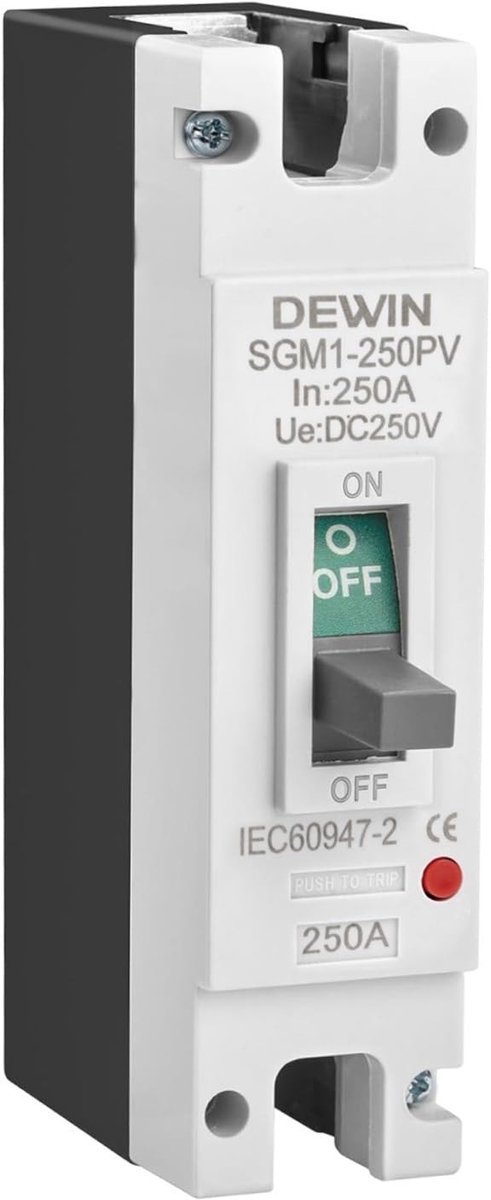 SolidKeus - DC Circuit Breaker 250A voor Zonne-energie en Batterijen