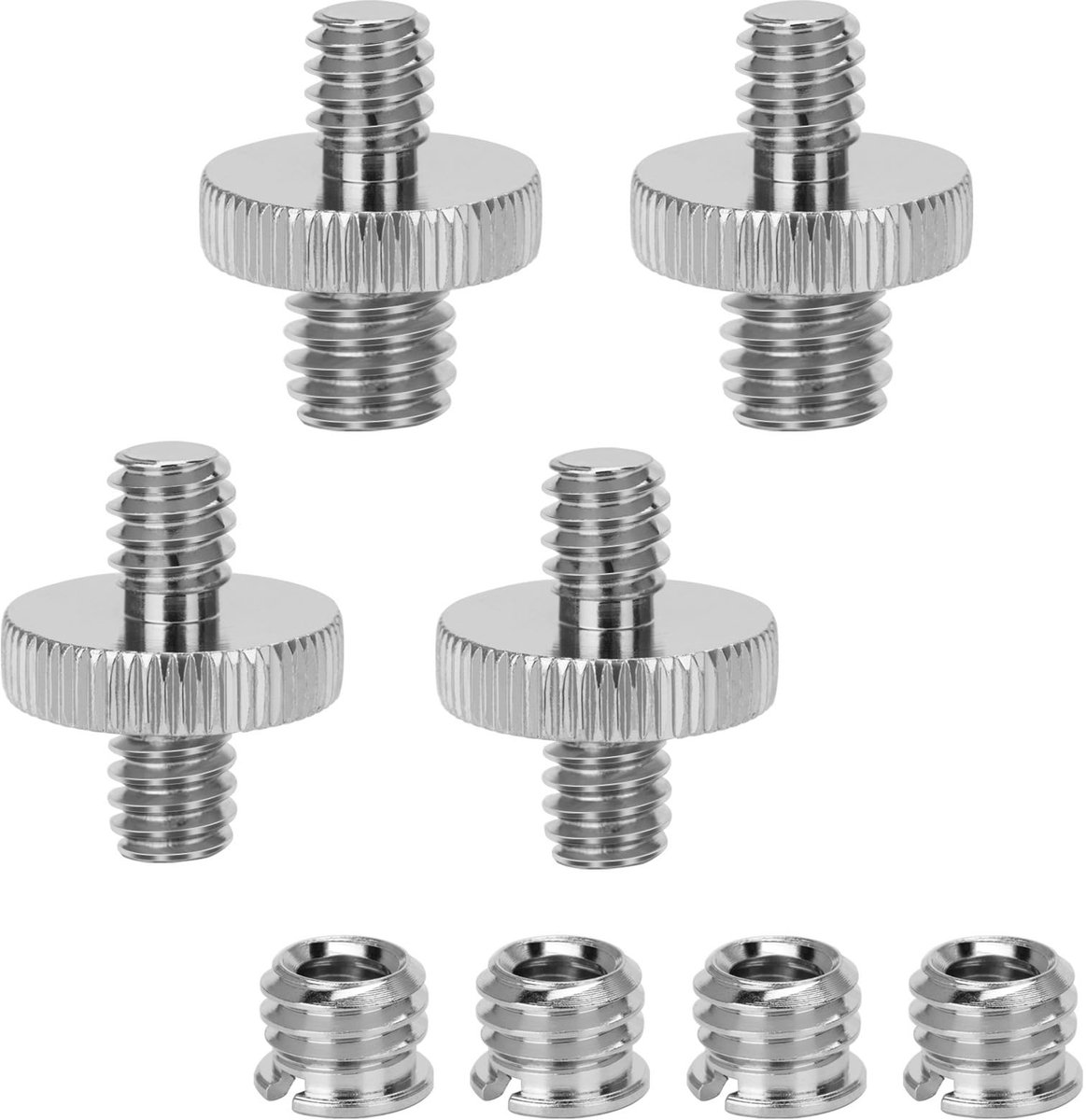 SolidKeus - Set van 8 Dubbelzijdige Schroefadapters voor Camera's