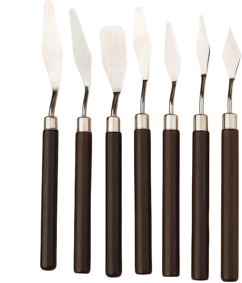SolidKeus - Palette Mes Set, 7 Stuks voor Schilderen